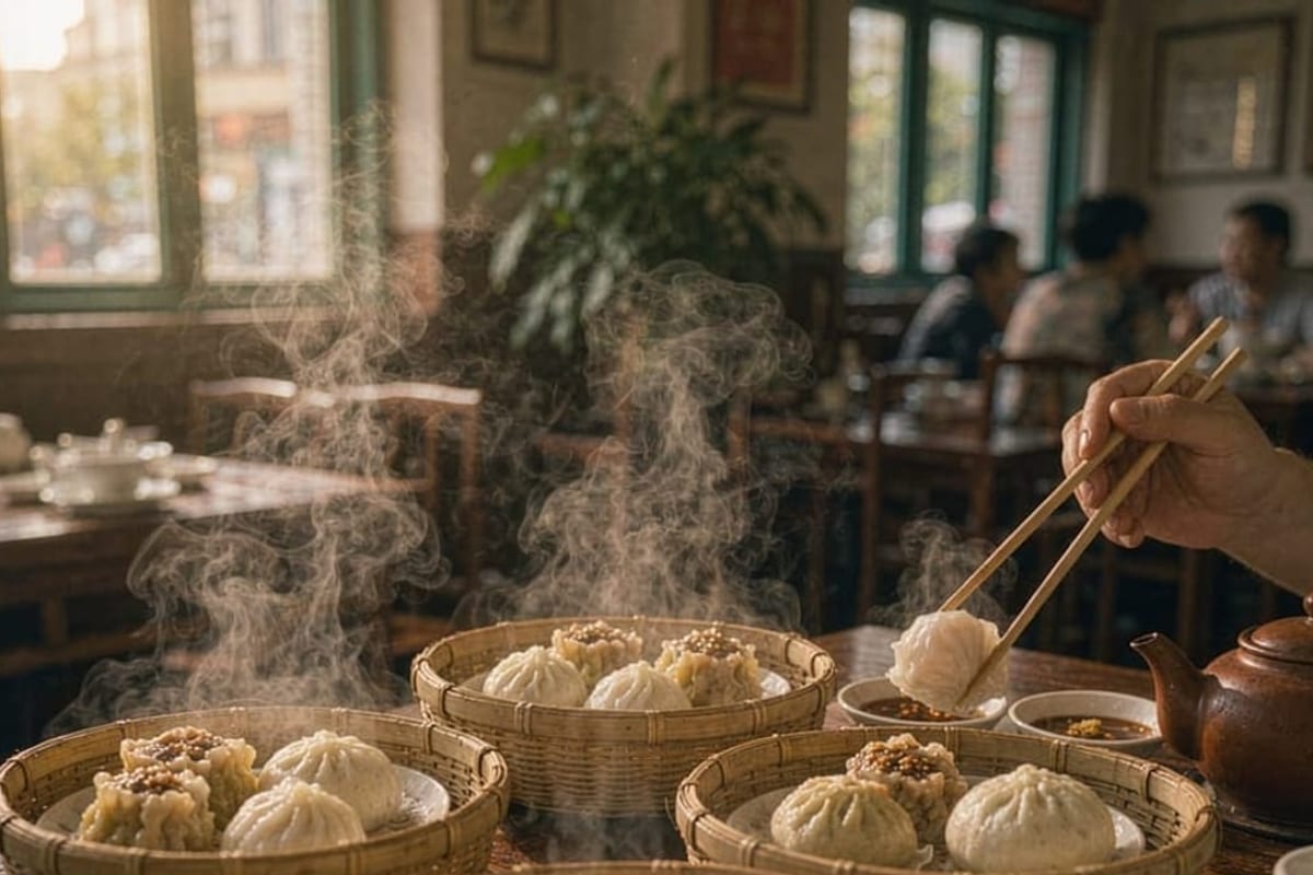 Dim sum em Cantão
